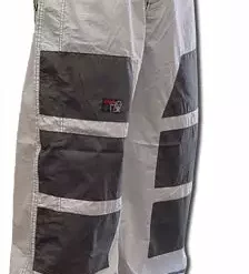 Bewild Ghast Hi-Tech Contrast Pants (White/Grey)