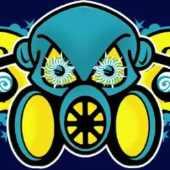 Bewild Ghast Hypnotic Toxic T-Shirt (Navy) Ghast Apparel