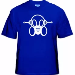 Bewild Ghast Striped Mask T-Shirt (Blue)