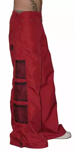 Bewild Ghast Wide Bottom Raver Pants (Red)