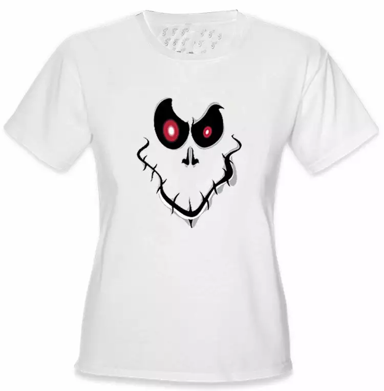 Bewild Ghost Face Girls T-Shirt 4 Bewild Ghost Face Girls T-Shirt