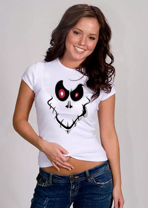 Bewild Ghost Face Girls T-Shirt 7 Bewild Ghost Face Girls T-Shirt