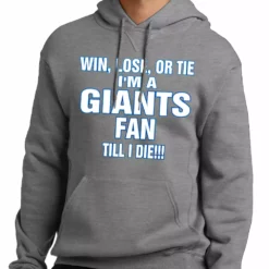Bewild Giants Fan Till I Die Adult Hoodie Sport Inspiration