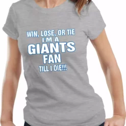 Bewild Sport Inspiration Giants Fan Till I Die Girls T-shirt