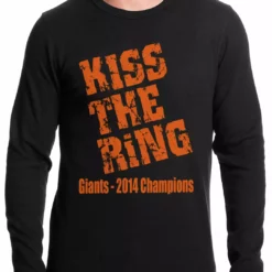 Bewild Giants Kiss The Ring 2014 Thermal Long Sleeve Shirt Sport Inspiration