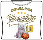 Bewild Girl All Star Varsity Girls T-Shirt 7 Bewild Girl All Star Varsity Girls T-Shirt