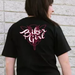 Bewild Girls Biker Shirts - "Biker Girl" Girl's T-Shirt 16 Bewild Girls Biker Shirts -