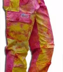 Bewild Girls "Hipster" UFO Pants (Fire Tie Dye) Girly Hipster UFO 11 Bewild Girls