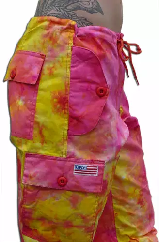 Bewild Girls "Hipster" UFO Pants (Fire Tie Dye) Girly Hipster UFO 9 Bewild Girls "Hipster" UFO Pants (Fire Tie Dye) Girly Hipster UFO