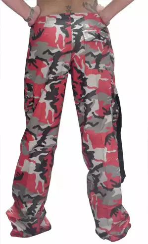 Bewild Girly Hipster UFO Girls "Hipster" UFO Pants (Red Camo) 4 Bewild Girly Hipster UFO Girls "Hipster" UFO Pants (Red Camo)