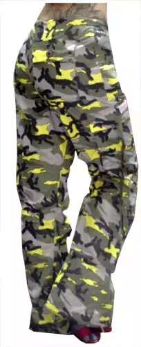 Bewild Girls "Hipster" UFO Pants (Yellow Camo) Girly Hipster UFO 5 Bewild Girls "Hipster" UFO Pants (Yellow Camo) Girly Hipster UFO