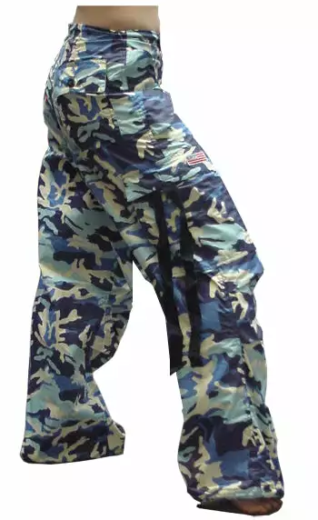 Bewild Girly Basic UFO Pants (Blue Camo) 5 Bewild Girly Basic UFO Pants (Blue Camo)