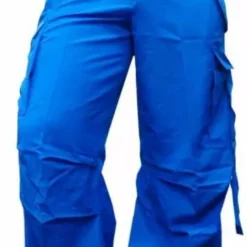 Bewild Girly Basic UFO Pants (Neon Blue)