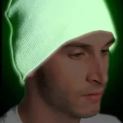 Bewild Glow In The Dark Hat - Super Glowing Skull Cap Beanie Neon & Black Light Accessories