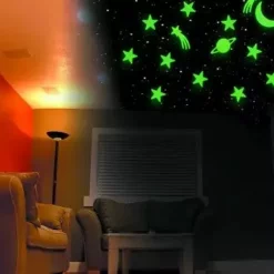 Bewild Glow In The Dark Moon, Stars & Planet (14 Piece Set) Neon & Black Light Accessories 16 Bewild Glow In The Dark Moon, Stars & Planet (14 Piece Set) Neon & Black Light Accessories