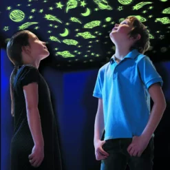 Bewild Glow In The Dark Planets And Stars (10 Piece Set) Neon & Black Light Accessories