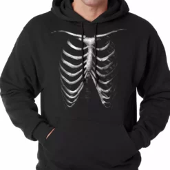 Bewild Glow In The Dark Ribcage Adult Hoodie