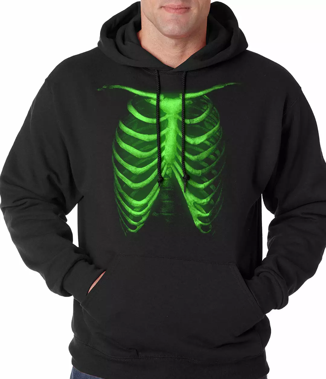 Bewild Glow In The Dark Ribcage Adult Hoodie 3 Bewild Glow In The Dark Ribcage Adult Hoodie