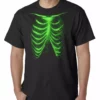Bewild Halloween Prints Glow In The Dark Ribcage Mens T-shirt