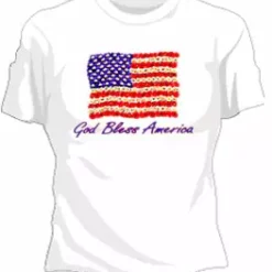 Bewild God Bless America Girls T-Shirt