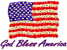 Bewild God Bless America Girls T-Shirt