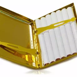 Bewild Gold Etched Cigarette Case (For Regular Size Only)