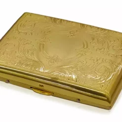 Bewild Gold Etched Cigarette Case (For Regular Size Only)