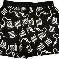 Bewild Men's Boxers Got Gas? Boxer Shorts (Black/White)