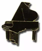 Bewild Grand Piano Lapel Pin Lapel Pins