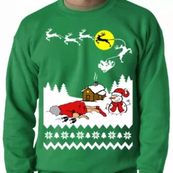Bewild Grandma Got Run Over By A Reindeer - Ugly Christmas Adult Crewneck