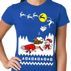 Bewild Grandma Got Run Over By A Reindeer - Ugly Christmas Ladies T-shirt Holiday Prints 17 Bewild Grandma Got Run Over By A Reindeer - Ugly Christmas Ladies T-shirt Holiday Prints
