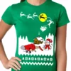 Bewild Grandma Got Run Over By A Reindeer - Ugly Christmas Ladies T-shirt Holiday Prints