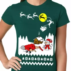 Bewild Grandma Got Run Over By A Reindeer - Ugly Christmas Ladies T-shirt Holiday Prints 13 Bewild Grandma Got Run Over By A Reindeer - Ugly Christmas Ladies T-shirt Holiday Prints