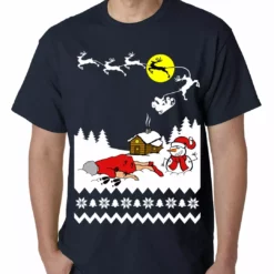 Bewild Grandma Got Run Over By A Reindeer - Ugly Christmas Mens T-shirt Holiday Prints 17 Bewild Grandma Got Run Over By A Reindeer - Ugly Christmas Mens T-shirt Holiday Prints