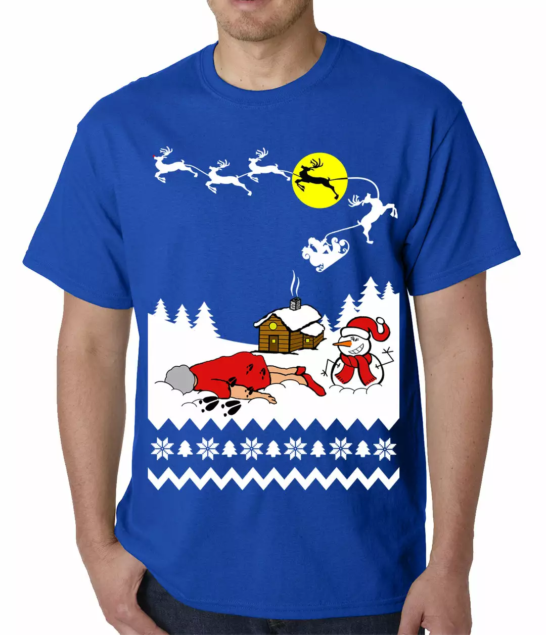 Bewild Grandma Got Run Over By A Reindeer - Ugly Christmas Mens T-shirt Holiday Prints 11 Bewild Grandma Got Run Over By A Reindeer - Ugly Christmas Mens T-shirt Holiday Prints