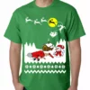 Bewild Grandma Got Run Over By A Reindeer - Ugly Christmas Mens T-shirt Holiday Prints