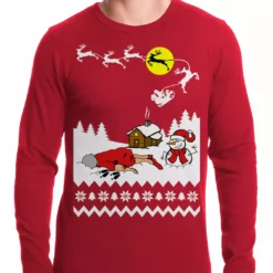 Bewild Grandma Got Run Over By A Reindeer - Ugly Christmas Thermal Shirt Holiday Prints 7 Bewild Grandma Got Run Over By A Reindeer - Ugly Christmas Thermal Shirt Holiday Prints