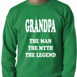 Bewild Positive Reinforcement Grandpa The Man The Myth The Legend Adult Crewneck 14 Bewild Positive Reinforcement Grandpa The Man The Myth The Legend Adult Crewneck