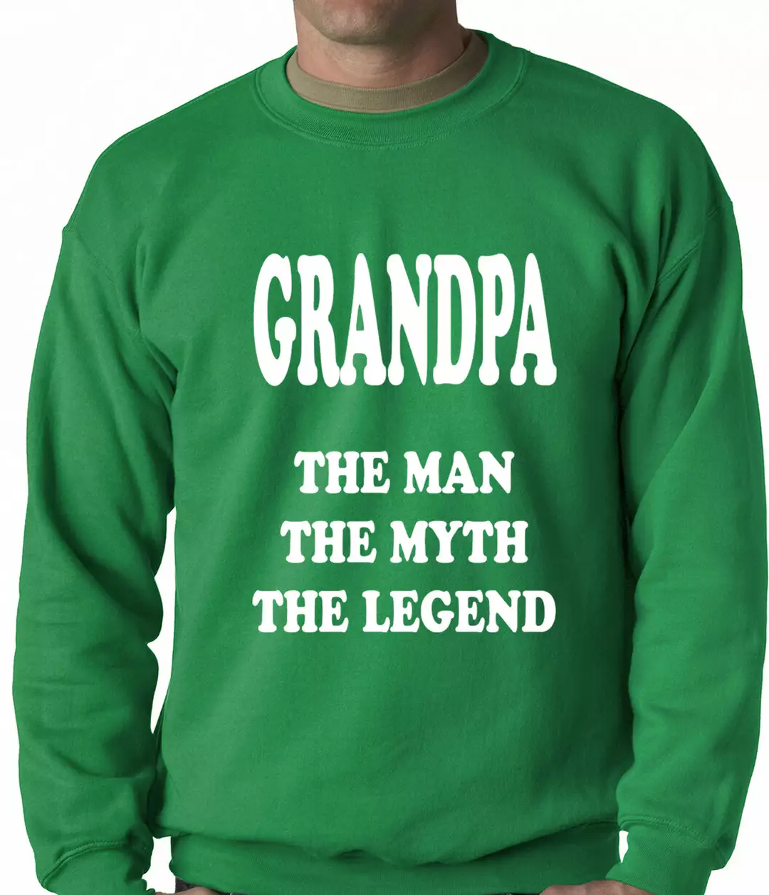Bewild Positive Reinforcement Grandpa The Man The Myth The Legend Adult Crewneck 7 Bewild Positive Reinforcement Grandpa The Man The Myth The Legend Adult Crewneck