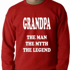 Bewild Positive Reinforcement Grandpa The Man The Myth The Legend Adult Crewneck 16 Bewild Positive Reinforcement Grandpa The Man The Myth The Legend Adult Crewneck
