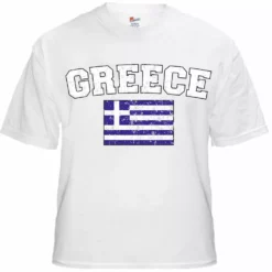 Bewild Greece Vintage Flag International Mens T-Shirt