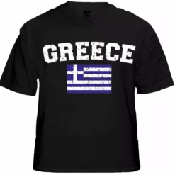 Bewild Greece Vintage Flag International Mens T-Shirt