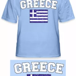 Bewild Greece Vintage Flag International Mens T-Shirt