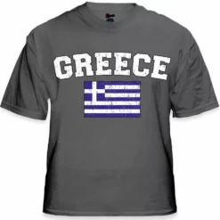 Bewild Greece Vintage Flag International Mens T-Shirt