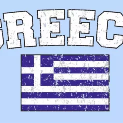 Bewild Greece Vintage Flag International Mens T-Shirt