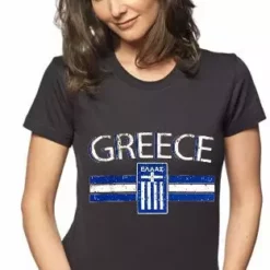 Bewild Nationality & Ethnic Greece Vintage Shield International Girls T-Shirt