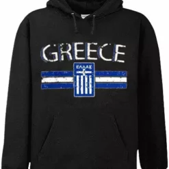 Bewild Nationality & Ethnic Greece Vintage Shield International Hoodie