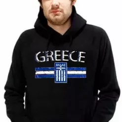 Bewild Nationality & Ethnic Greece Vintage Shield International Hoodie