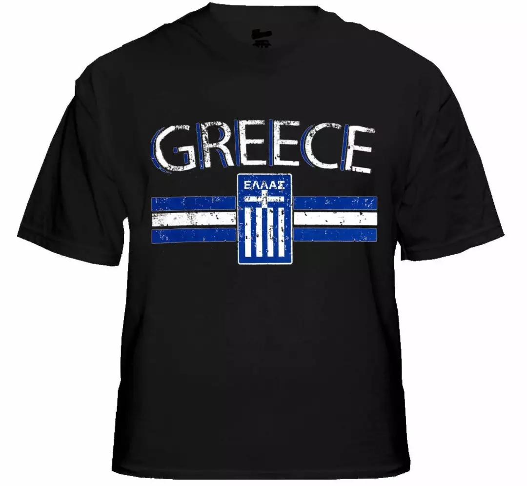 Bewild Greece Vintage Shield International Mens T-Shirt 6 Bewild Greece Vintage Shield International Mens T-Shirt