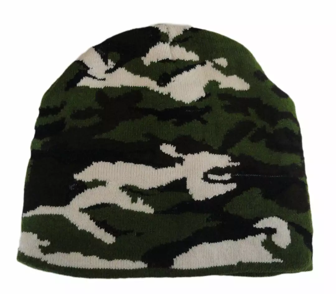 Bewild Green Camo Knit Beanie Beanies & Headspins 4 Bewild Green Camo Knit Beanie Beanies & Headspins